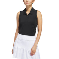 Adidas Ultimate365 Solid Sleeveless Golf Polo - Womens