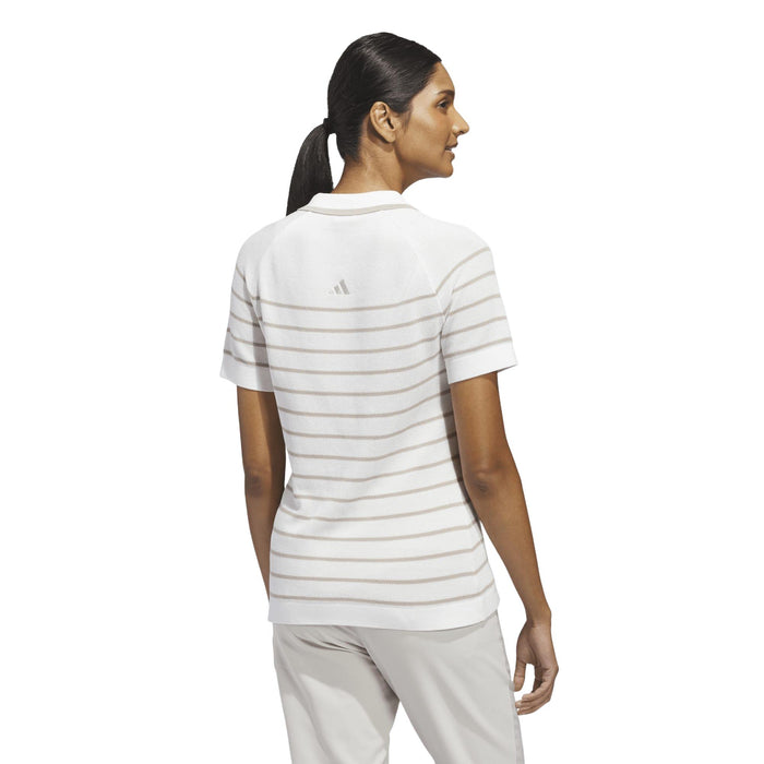 Adidas Ultimate365+ Stripe Knit Polo Shirt