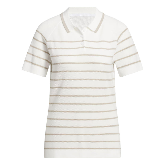 Adidas Ultimate365+ Stripe Knit Polo Shirt