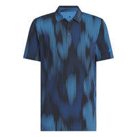 Adidas Ultimate365 Tour Cool Feel Print Polo Shirt - Lucid Ray Blue