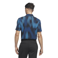 Adidas Ultimate365 Tour Cool Feel Print Polo Shirt - Lucid Ray Blue