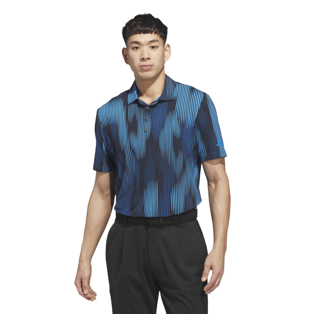 Adidas Ultimate365 Tour Cool Feel Print Polo Shirt - Lucid Ray Blue