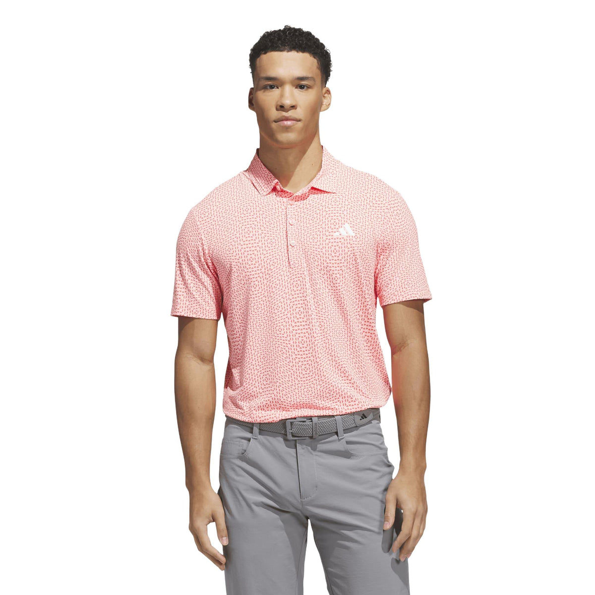 Adidas Ultimate365 Tour Cool Feeling Deco Polo Shirt - Frozen Turbo / Pure Turbo
