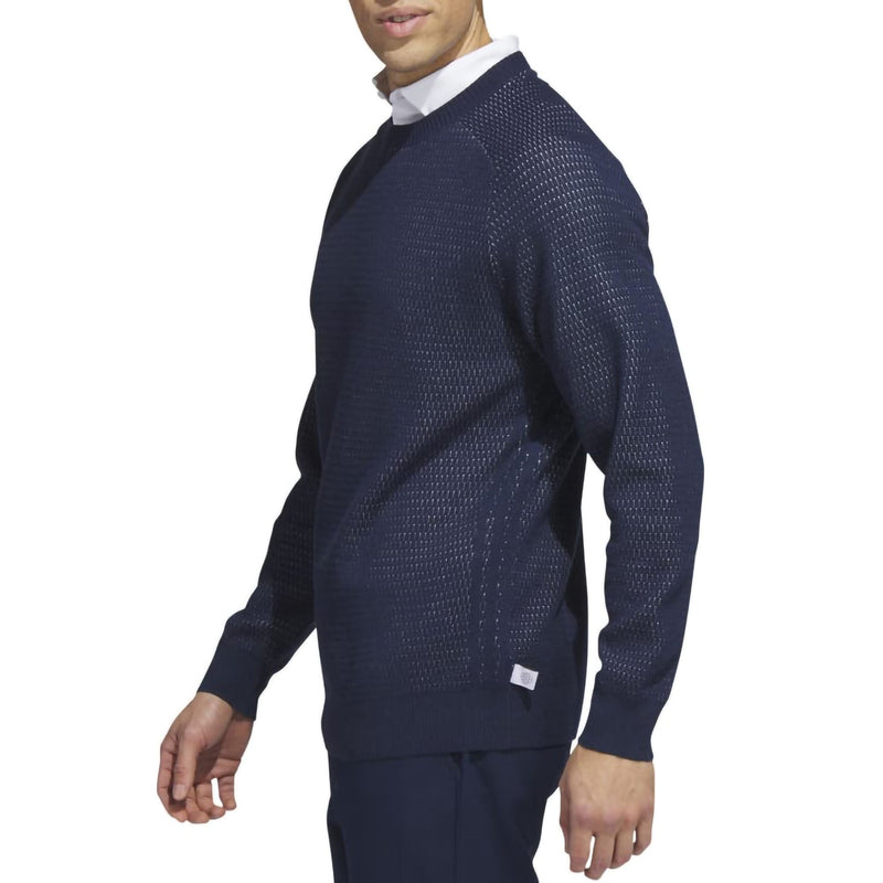 Adidas Ultimate365 Tour Flat Knit Crew Golf Sweatshirt - Mens