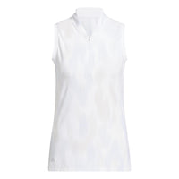 Adidas Ultimate365 Tour Printed Sleeveless Polo Shirt