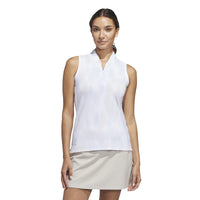 Adidas Ultimate365 Tour Printed Sleeveless Polo Shirt