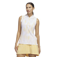 Adidas Ultimate365 Tour Printed Sleeveless Polo Shirt
