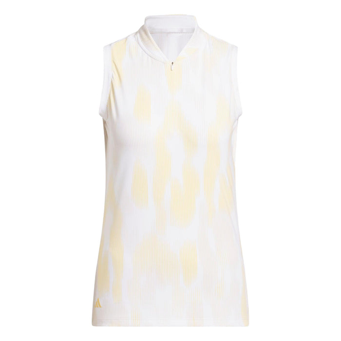 Adidas Ultimate365 Tour Printed Sleeveless Polo Shirt
