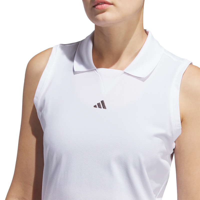 Adidas Ultimate365 TwistKnit Sleeveless Golf Polo - Womens