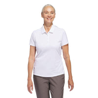 Adidas Women's Solid Performance Short Sleeve Polo Shirt