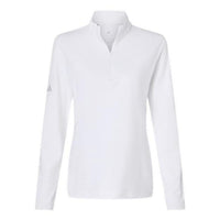 Adidas - Women's Textured Stripe Quarter-Zip Pullover