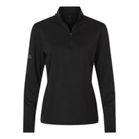 Adidas Women's Textured Stripe Quarter-Zip Pullover