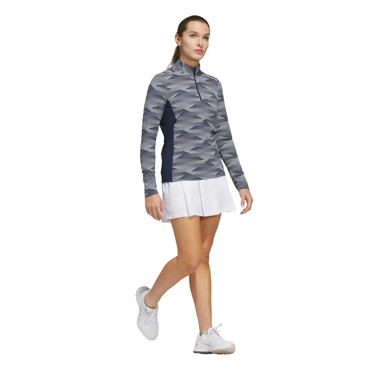 Adidas Women's Ultimate365 Printed Quarter Zip Mock