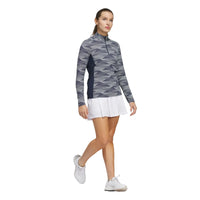 Adidas Women's Ultimate365 Printed Quarter Zip Mock