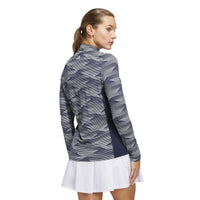 Adidas Women's Ultimate365 Printed Quarter Zip Mock