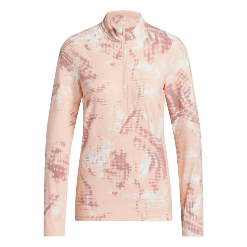 Adidas Women's Ultimate365 Printed Quarter Zip Mock