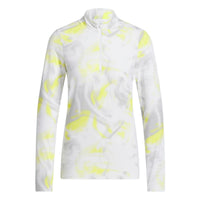 Adidas Women's Ultimate365 Printed Quarter Zip Mock