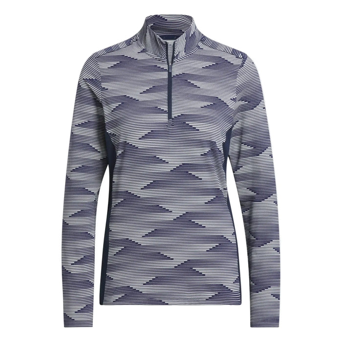 Adidas Women's Ultimate365 Printed Quarter Zip Mock