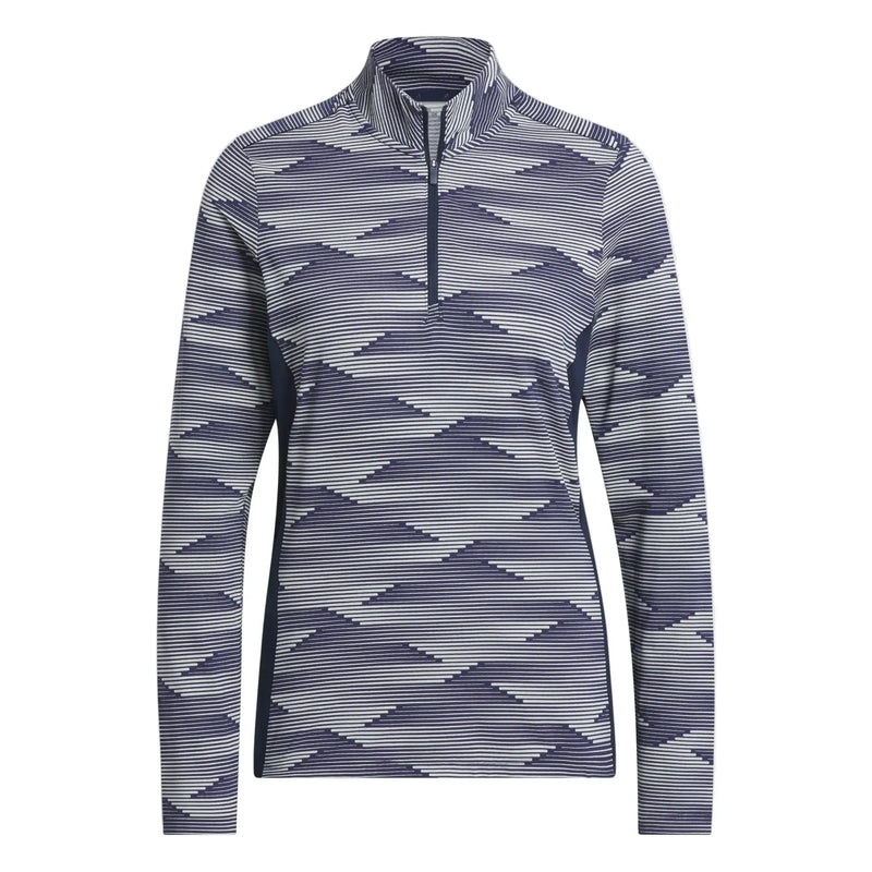 Adidas Women's Ultimate365 Printed Quarter Zip Mock