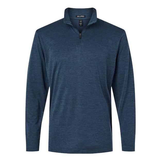 AllPro Men's Pro-Lock Performance Mélange Quarter-Zip Pullover