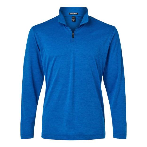 AllPro Men's Pro-Lock Performance Mélange Quarter-Zip Pullover