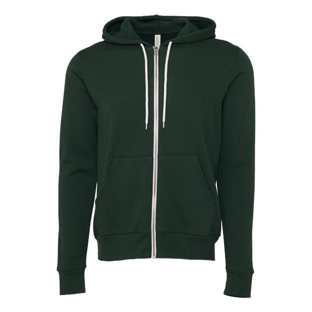 BELLA + CANVAS Unisex Sponge Fleece Full-Zip Hoodie Sweatshirt