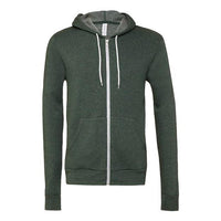 BELLA + CANVAS Unisex Sponge Fleece Full-Zip Hoodie Sweatshirt