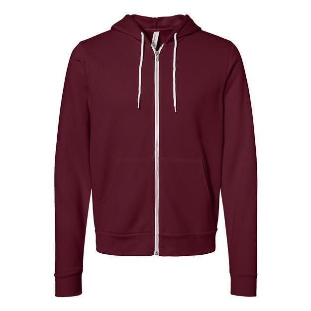 BELLA + CANVAS Unisex Sponge Fleece Full-Zip Hoodie Sweatshirt