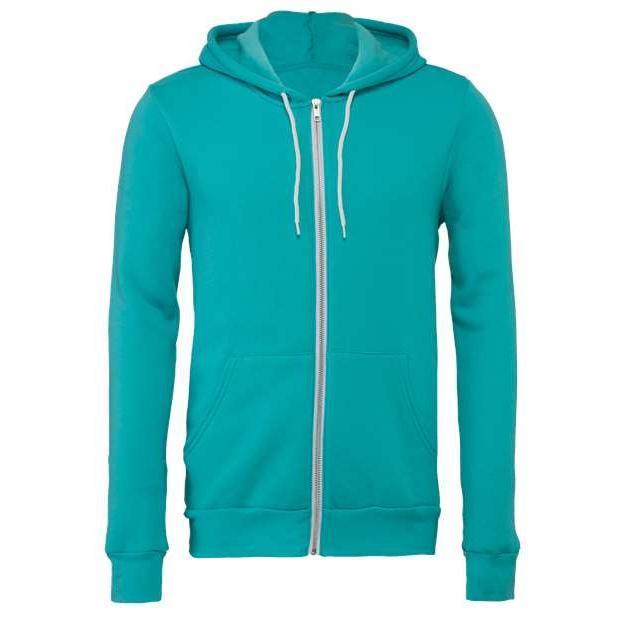 BELLA + CANVAS Unisex Sponge Fleece Full-Zip Hoodie Sweatshirt