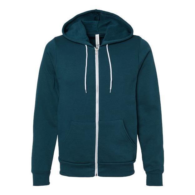 BELLA + CANVAS Unisex Sponge Fleece Full-Zip Hoodie Sweatshirt