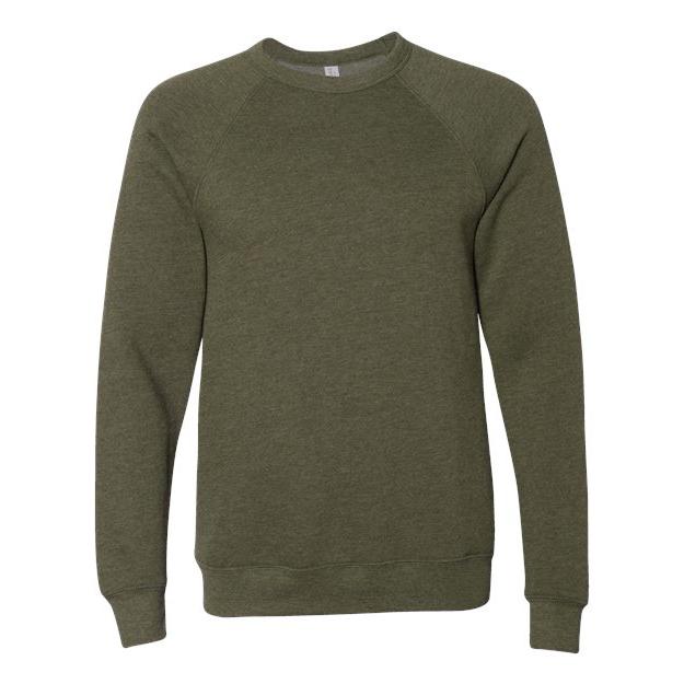 BELLA + CANVAS Unisex Sponge Fleece Raglan Crewneck Sweatshirt