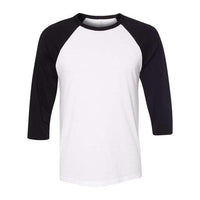 BELLA + CANVAS Unisex Three-Quarter Sleeve Baseball Tee