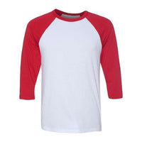 BELLA + CANVAS Unisex Three-Quarter Sleeve Baseball Tee
