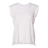 BELLA + CANVAS Women’ Flowy Rolled Cuffs Muscle Tee