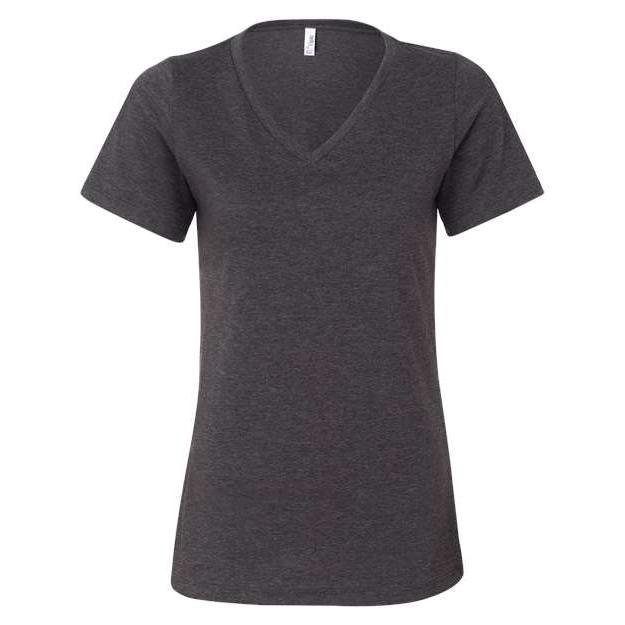 BELLA + CANVAS Women' Relaxed Heather CVC V-Neck Tee