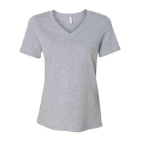 BELLA + CANVAS Women' Relaxed Heather CVC V-Neck Tee