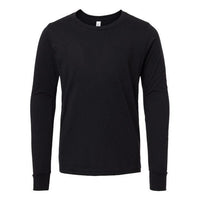 BELLA + CANVAS Youth Heather CVC Long Sleeve Tee