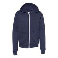 BELLA + CANVAS Youth Sponge Fleece Full-Zip Hoodie Sweatshirt