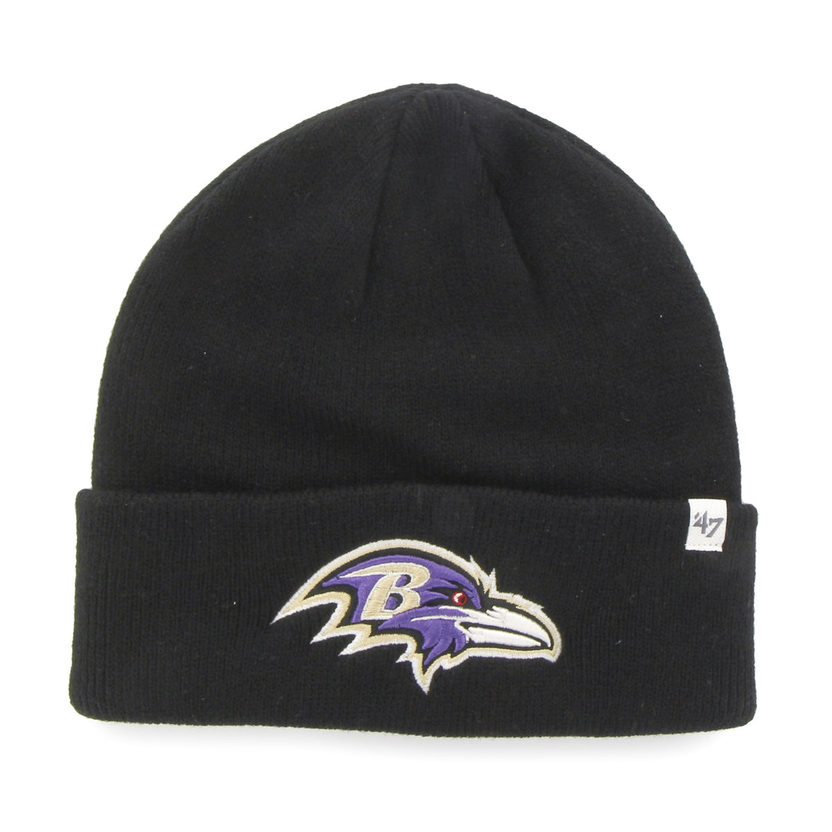 Baltimore Ravens '47 Raised Cuff Knit Beanie