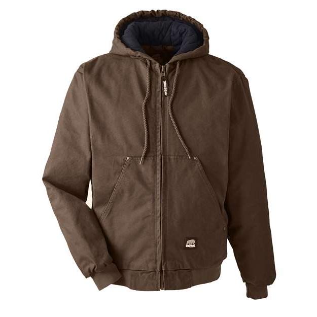 Berne Apparel - Men' Heartland Washed Cotton Duck Hooded Jacket
