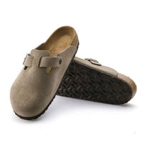 Birkenstock Boston Soft Footbed Taupe Clogs