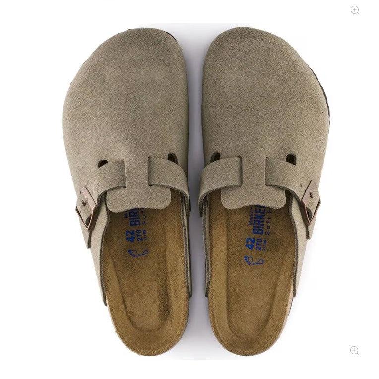 Birkenstock Boston Soft Footbed Taupe Clogs
