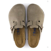 Birkenstock Boston Soft Footbed Taupe Clogs