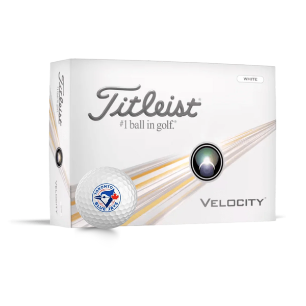 Blue Jays Titleist Velocity Golf Balls - One Dozen