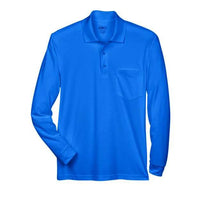CORE365 Men's Pinnacle Performance Long Sleeve Piqué Polo with Pocket