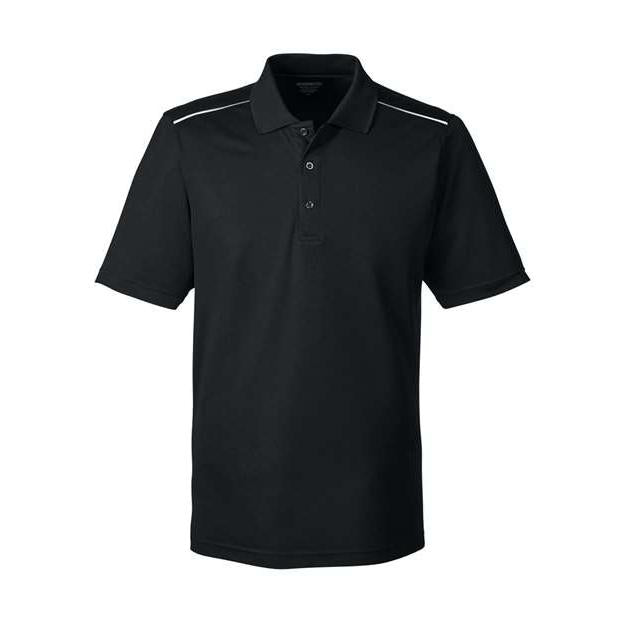 CORE365 Men's Radiant Performance Piqué Polo with Reflective Piping
