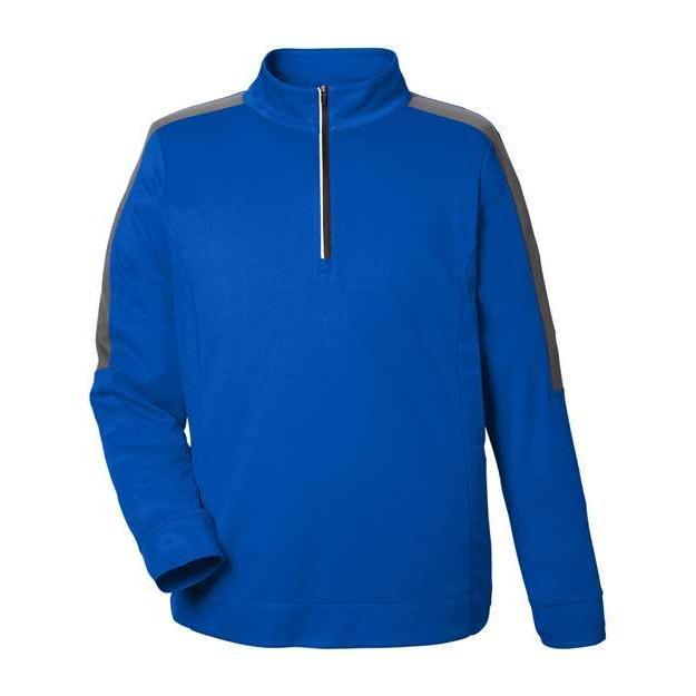 CORE365 Men's Market Snag Protect Mesh Colourblock Quarter-Zip Pullover