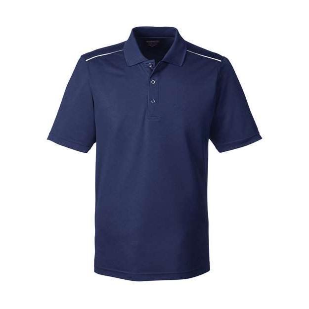 CORE365 Men's Radiant Performance Piqué Polo with Reflective Piping