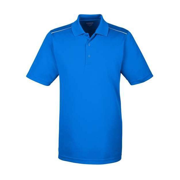 CORE365 Men's Radiant Performance Piqué Polo with Reflective Piping