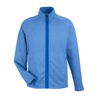 CORE365 Men's Venture Heathered Stripe Full-Zip Jacket